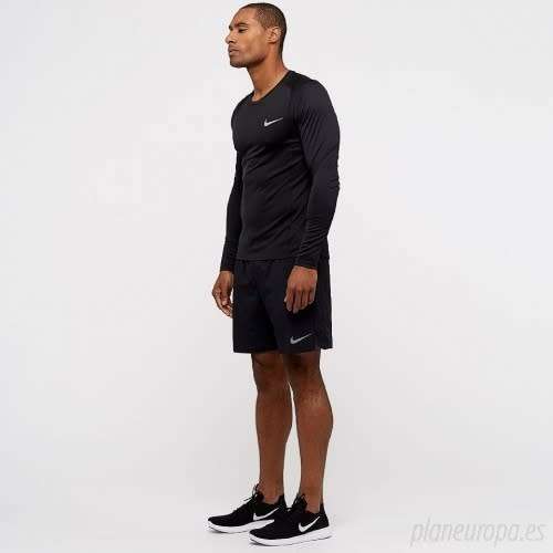 Original Nike DRI-FIT Long-sleeve Running Dry Miler Top in Black AT3949 010 Size Medium