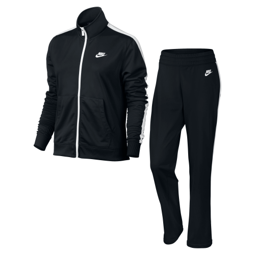 Original Women NIKE 2 Piece SPORTSWEAR TRACK SUIT BLACK 830345 010 Size Large