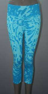 Original NIKE Womens Legend DFC Filter Tight Aqua Blue Print 904287 472 Size Small