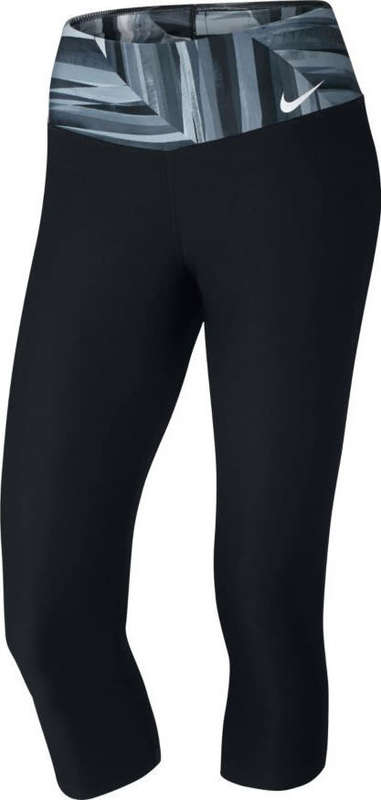 Original Womens NIKE POWER TRAINING CAPRI BLACK / PRINT 830469 010 Size Medium