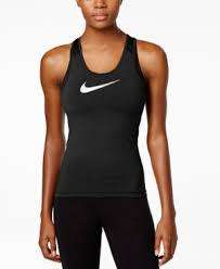 Original Womens NIKE Pro Dri-FIT Black/White Racerback Tank 849986 010 Size Small