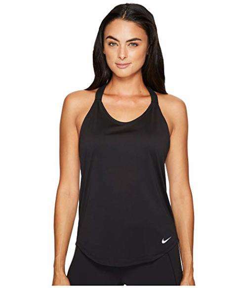 Original Womens Nike Dri-Fit Elastika Solid Athletic Training Tank Black 871795 010 Size Small