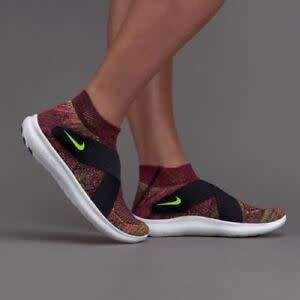 Original Women's Nike FREE RN MOTION FK (Display Unit) Black/Volt 880846 004 Size UK 5 (SA 5)