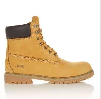 Original Mens Jeep GECKO Buffalo Yellow Boots 100-15263 Size UK 12 (SA 12)