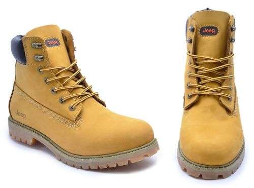 Original Mens Jeep GECKO Buffalo Yellow Boots 100-15263 Size UK 12 (SA 12)