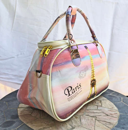 Paris Themed Travel Hand Carry Bag