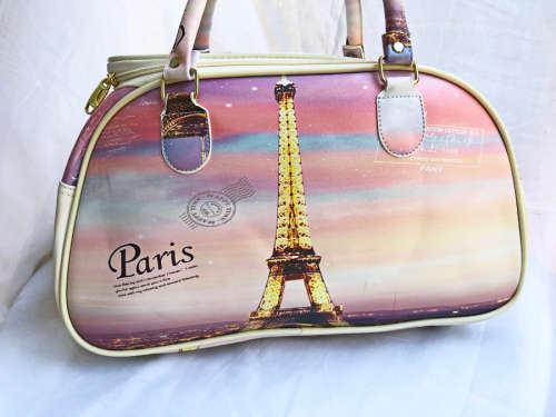 Paris Themed Travel Hand Carry Bag