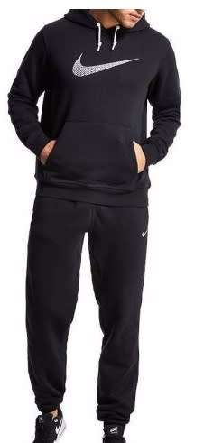 Original Nike Mens Club 2 Piece Tracksuit Black 875074 010 Size Extra Large