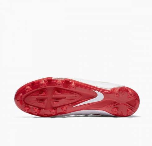 Original Mens Nike Huarache V LAX White/ LT Crimson 807142 161 Size UK 9 (SA 9)