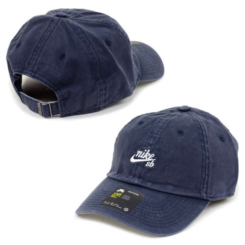 Original UNISEX Nike Adult SB Heritage 86 Washed Denim Skateboarding Strapback Cap One Size fits all