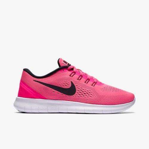 Original Women's Nike FREE RN Pink Blast/ Black Fire 831509 600 Size UK 4.5 (SA 4.5)