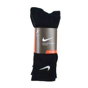 Original Men's 3 Pairs Nike Performance Cushion Crew Black SX4700 001 Fits Size UK 12-15