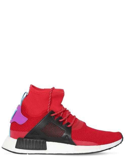 Original Mens ADIDAS NMD XR1 SCARLET/CORE BLACK/SHOCK PURPLE BZ0632 Size UK 10 (SA 10)
