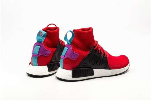 Original Mens ADIDAS NMD XR1 SCARLET/CORE BLACK/SHOCK PURPLE BZ0632 Size UK 10 (SA 10)