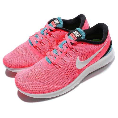 Original Women's Nike FREE RN RACER PINK/ OFF WHITE 831509 602 Size UK 5.5 (SA 5.5)