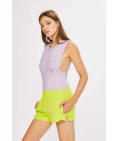 Original Womens ADIDAS Bodysuit PURPLE GLOW DU8490 Size UK 14 (US Size Medium)