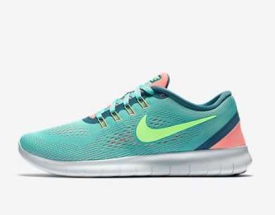 Original Women's Nike FREE Hyper Turquoise/ Host Green 831509 302 Size UK 4.5 (SA 4.5)