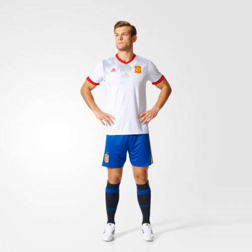 Original Men's ADIDAS Spain Home Pre-Match Jersey White BP9196 Size Large