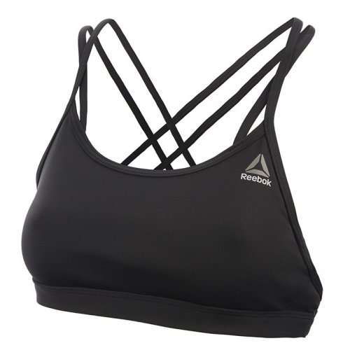 Original Womens Reebok Hero Strappy Bra Medium Support Black B45980 Size Medium