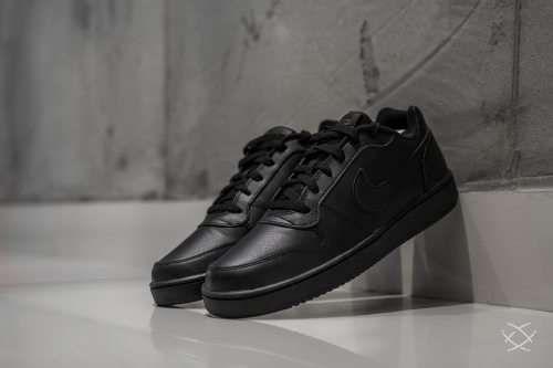 Original Mens NIKE EBERNON LOW Black/ Black AQ1775 003 Size UK 11 (SA 11)