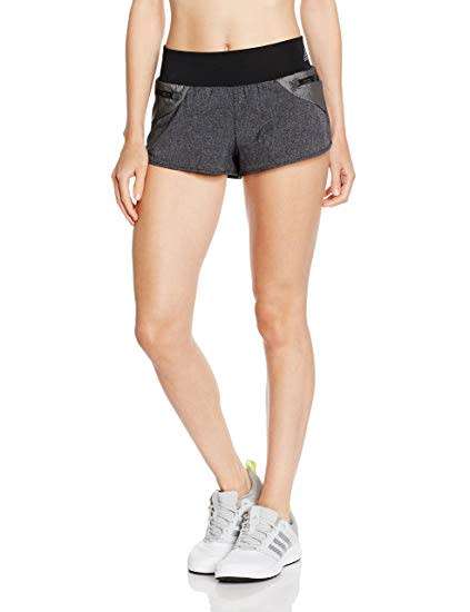 Original Women's adidas Adistar AS Viz Shorts Black/Grey S90972 Size Large