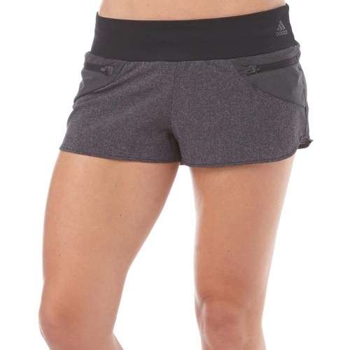 Original Women's adidas Adistar AS Viz Shorts Black/Grey S90972 Size Large