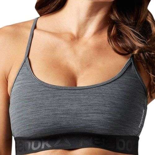 Original Womens Reebok Workout Fitted Melange Bra BK4196 Size Medium