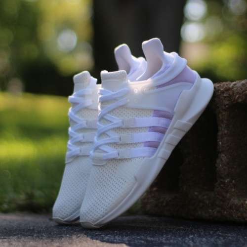 Original Women's adidas EQT Support Adv Running Trainers Purple Glow/ White BY9111 Size UK 7 (SA 7)