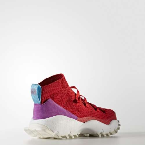 Original Mens adidas SEEULATER Primeknit BY9401 Scarlet/ Shock Purple Size UK 9 (SA 9)