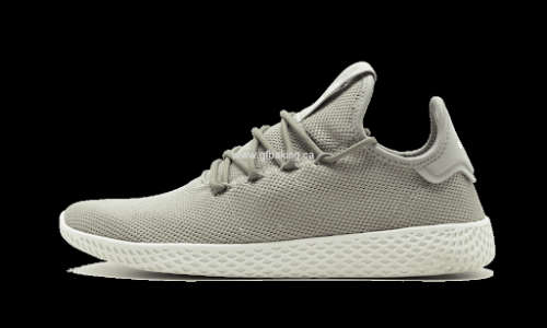 Original Mens adidas Pharrell Williams Tennis HU Beige/ Chalk White CQ2163 Size UK 10 (SA 10)