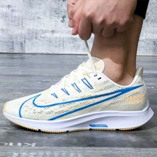 Original Women's Nike Zoom Pegasus 36 Disrupt Sail/ Blue Hero BV5740 100 Size UK 5.5 (SA 5.5)