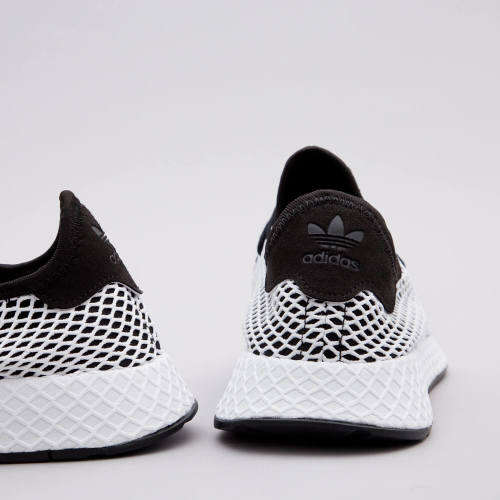 Original Men's ADIDAS Deerupt Runner Core Black/ White CQ2626 Size UK 10 (SA 10)