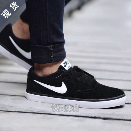 Original Mens Nike SB CHECK 705265 006 Black /White 705265 006 Size UK 9 (SA 9)