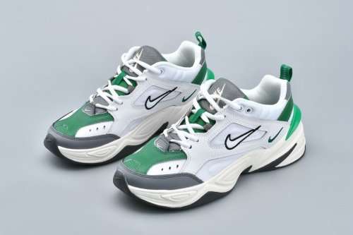 Original Mens NIKE M2K Tekno Platinum Tint/ Sail Green AV4789 009 Size UK 8 (SA 8)