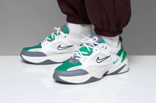 Original Mens NIKE M2K Tekno Platinum Tint/ Sail Green AV4789 009 Size UK 8 (SA 8)