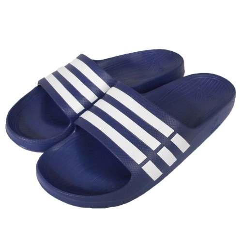 Original Men's adidas PERFORMANCE DURAMO SLIDE Blue/ White G14309 Size UK 12 (SA 12)
