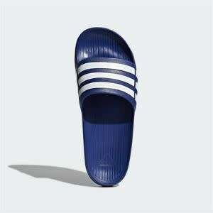Original Men's adidas PERFORMANCE DURAMO SLIDE Blue/ White G14309 Size UK 12 (SA 12)