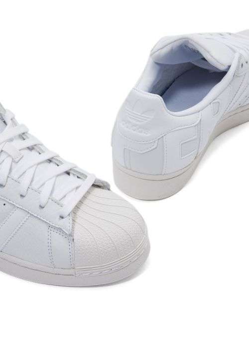 Original Men's adidas Superstar Street Casual Skateboard Sneakers White B37986 Size UK 12 (SA 12)