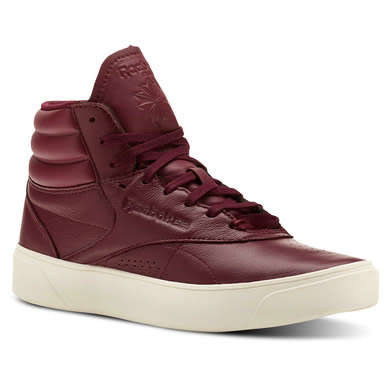Original Womens Reebok Freestyle Leather Hi Nova Burgundy CN3847 Size UK 5 (SA 5)