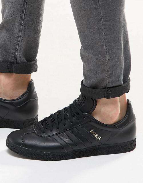Original Mens adidas Gazelle Core Black Gold Metallic BB5497 Size UK 11 SA 11
