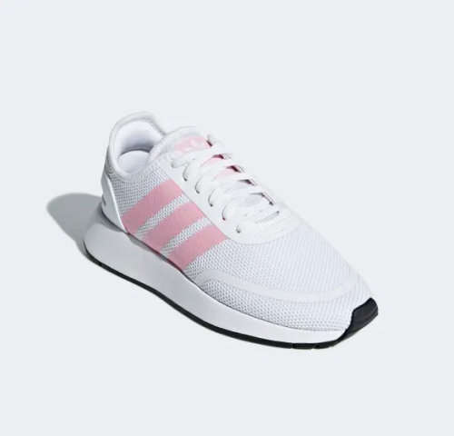 Original Girl's adidas N5923 J White/ Pink CG6947 Size UK 4 (SA 4)