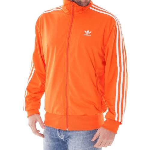 Adidas track top orange 2025