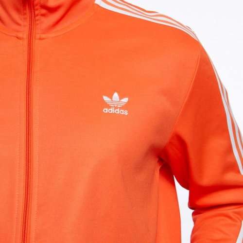 Original Men's adidas Beckenbauer Track Top Europe Training Jacket True Orange CL0283 Size XL