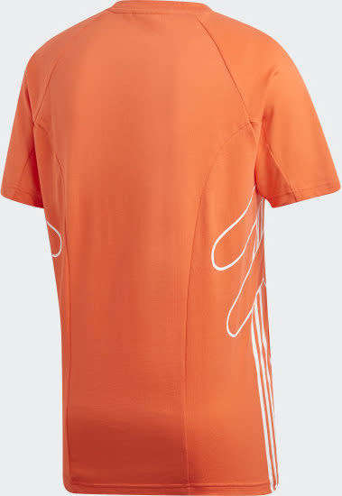 Original Men's adidas Flamestrike Tee True Orange DU8108 Size XL