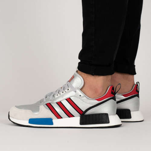 Original Men's adidas Rising Star xR1 Silver Metallic Red G26777 Size UK 7 (SA 7)