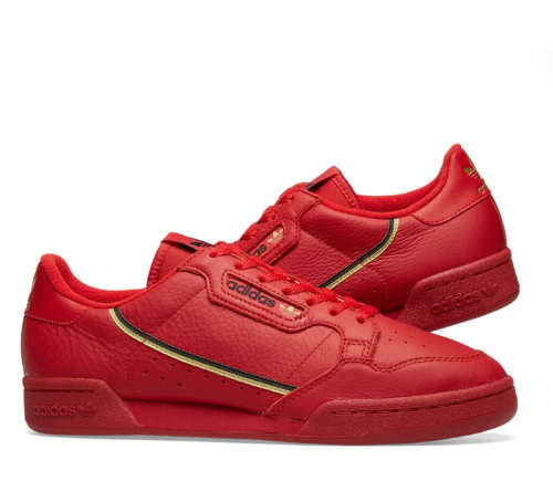 Original Men's adidas CONTINENTAL 80 RED EE4144 Size UK 9 (SA 9)
