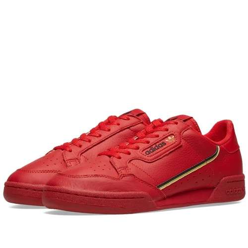 Original Men's adidas CONTINENTAL 80 RED EE4144 Size UK 9 (SA 9)