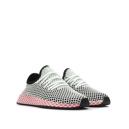 Original Women's adidas Deerupt Runner Core Black/ White CQ2909 Size UK 7 (SA 7)