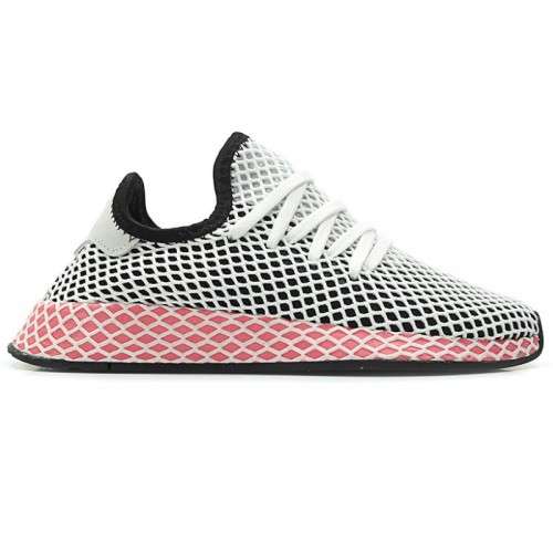 Original Women's adidas Deerupt Runner Core Black/ White CQ2909 Size UK 7 (SA 7)