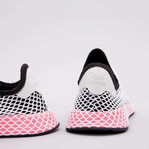 Original Women's adidas Deerupt Runner Core Black/ White CQ2909 Size UK 7 (SA 7)